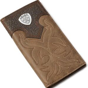 Ariat Men's Boot-Embroidery Rodeo Brown Wallet